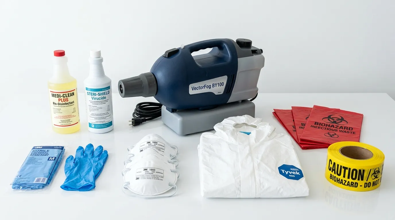 Professional biohazard remediation crew working in Kensington